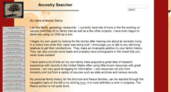 Desktop Screenshot of ancestrysearcher.com